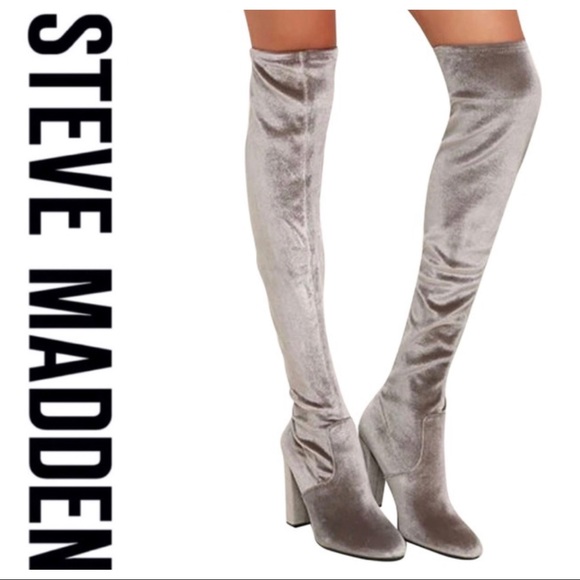 Steve Madden Shoes - 💕SALE💕 Steve Madden Velvet over the Knee Boots